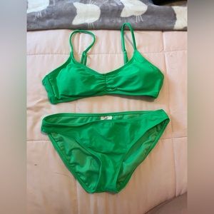 Green bikini set